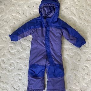L.L. Bean Purple and Royal Blue Kids Snowsuit